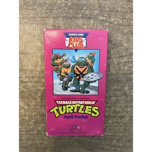 Teenage Mutant Ninja Turtles- April Foolish (VHS,1990) BURGER KING KID'S CLUB!